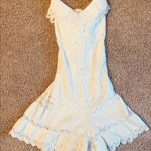 White Lace Guess Romper